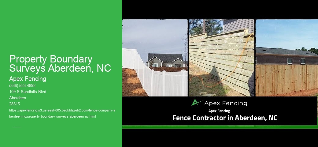 Property Boundary Surveys Aberdeen, NC